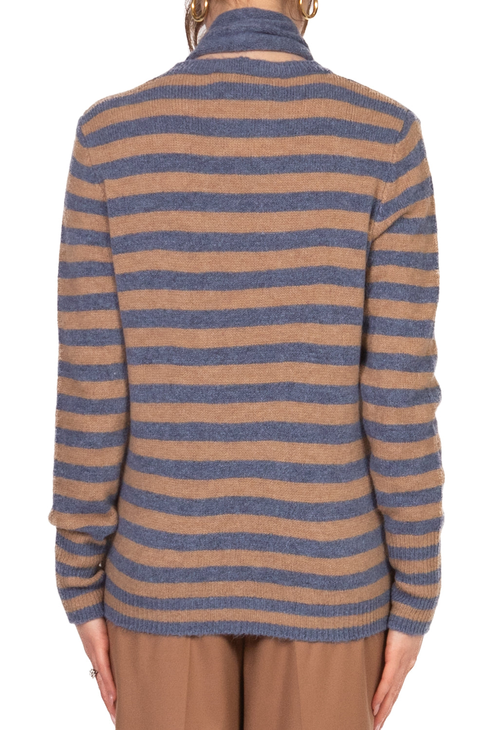 Have One - Maglia rigata con sciarpina Art. MFP-P232