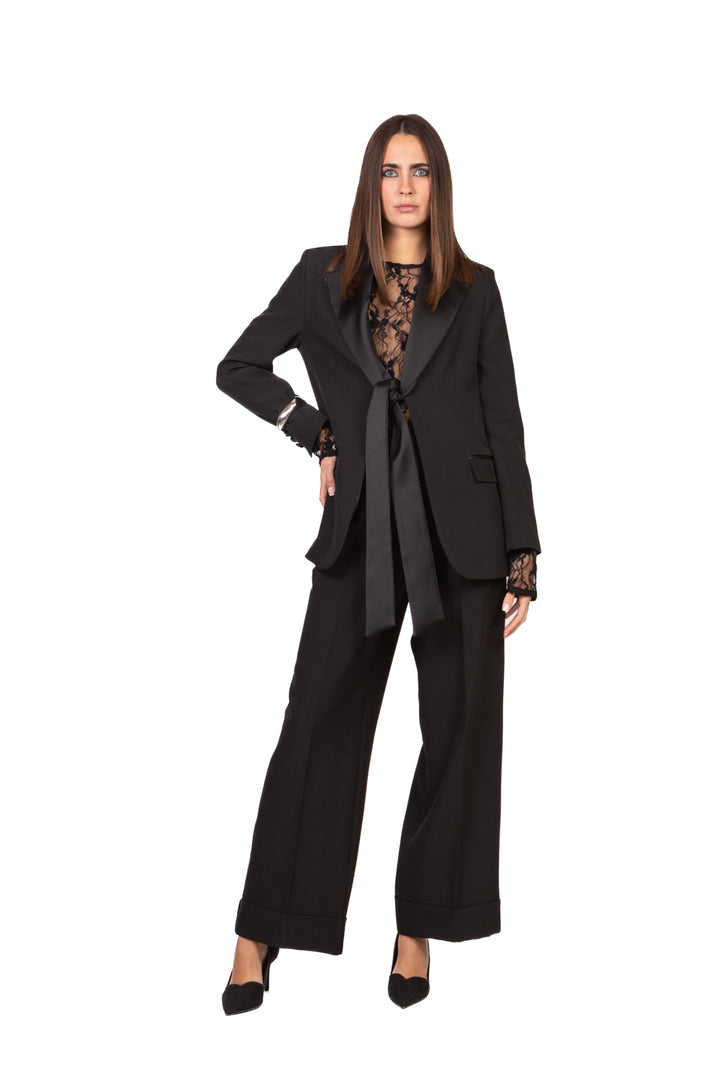 Vicolo - Giacca bavero con fusciacca satin Art. TF0984