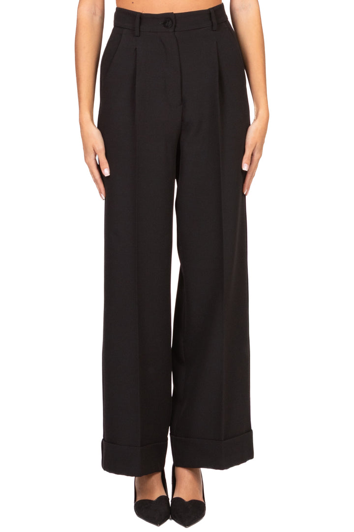 Vicolo - Pantalone gamba dritta con risvolto Art. TF0419