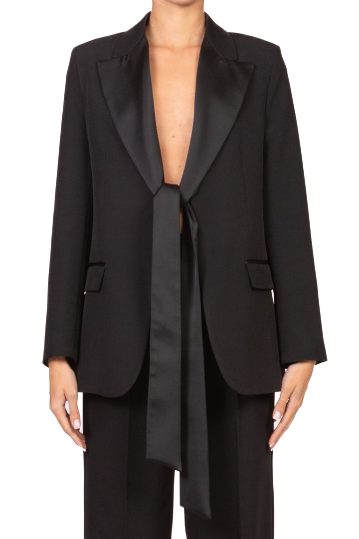 Vicolo - Giacca bavero con fusciacca satin Art. TF0984