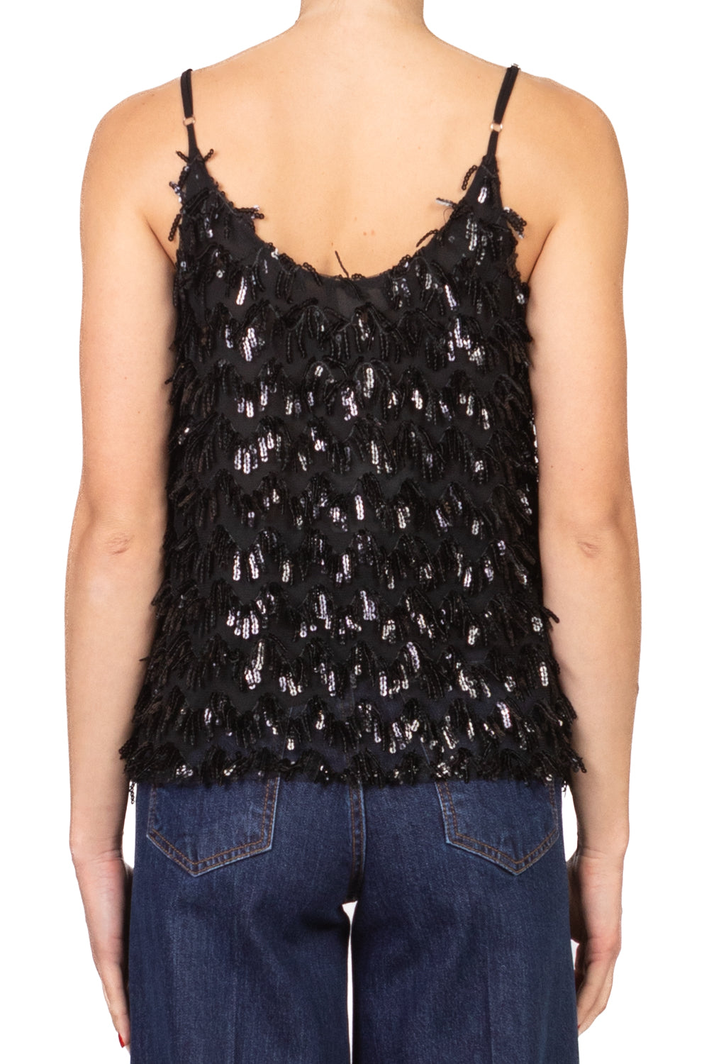 Vicolo - Top retato con paillettes Art. TF0475