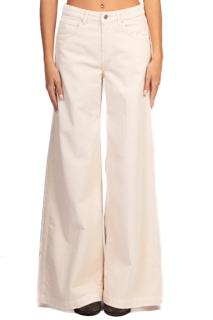 Vicolo - Pantalone palazzo velluto coste MADISON Art. DF5323