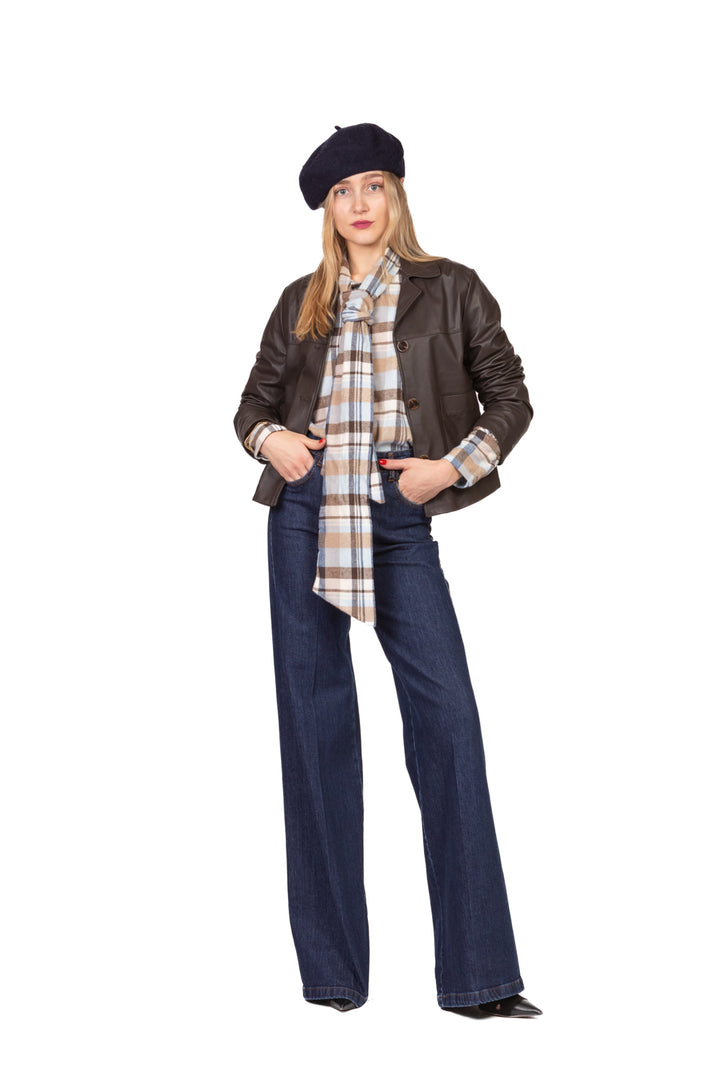 Tensione In - Camicia check flanella con fiocco Art. 26C1622