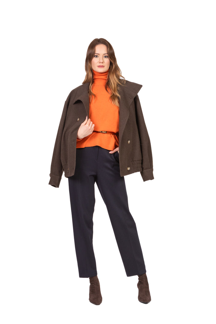 Tensione In - Pantalone sigaretta gessato Art. 26P1633