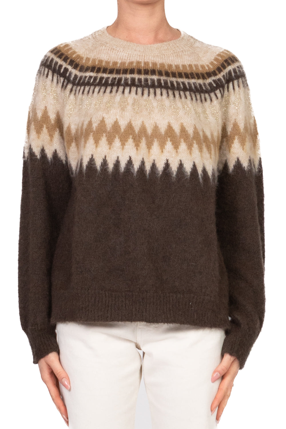 Tensione In - Maglia fantasia con lurex Art. D81326