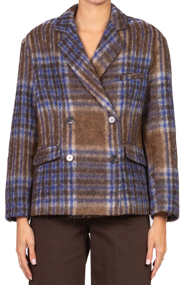 Tensione In - Giacca over doppio petto check Art. 26B1612