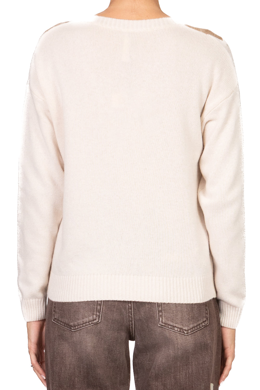 Tensione In - Maglia V con rombi filo lurex Art. D82060