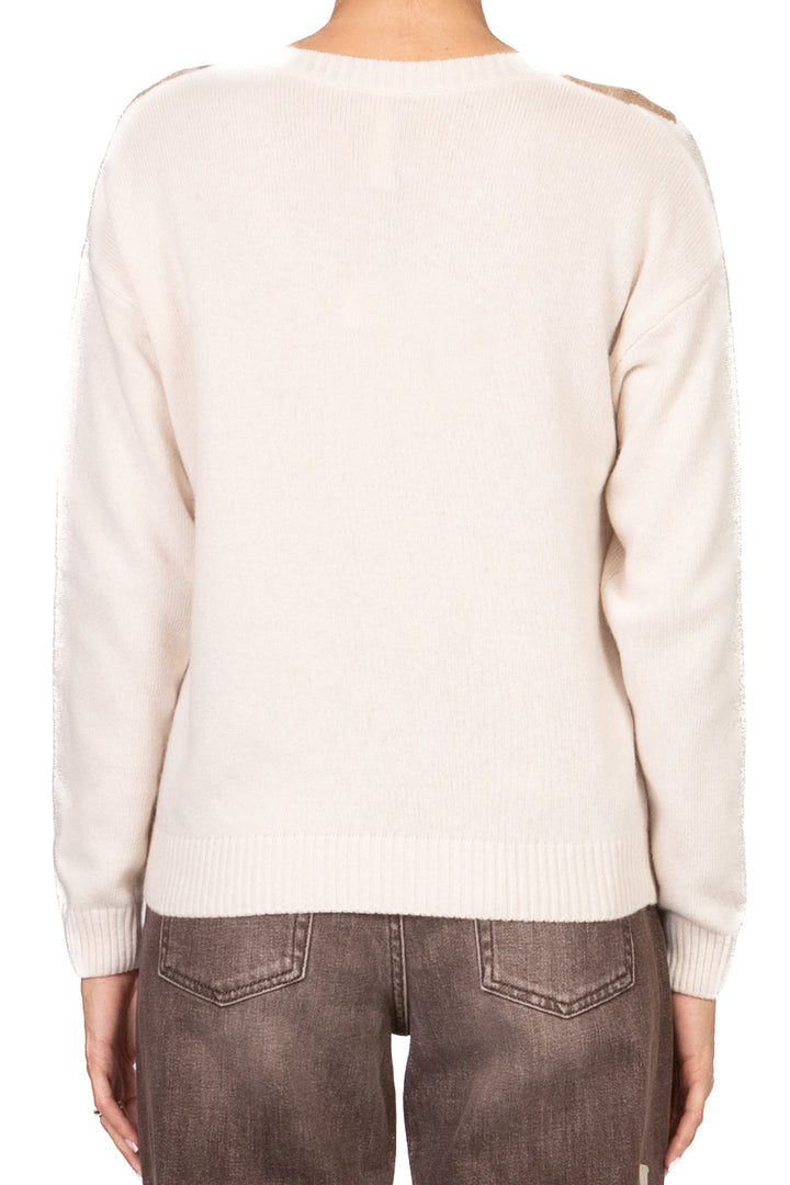 Tensione In - Maglia V con rombi filo lurex Art. D82060