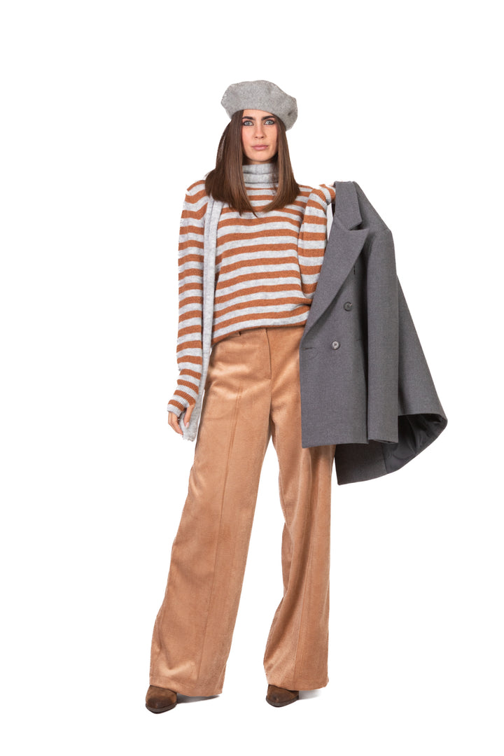 Have One - Maglia rigata con sciarpina Art. MFP-P232