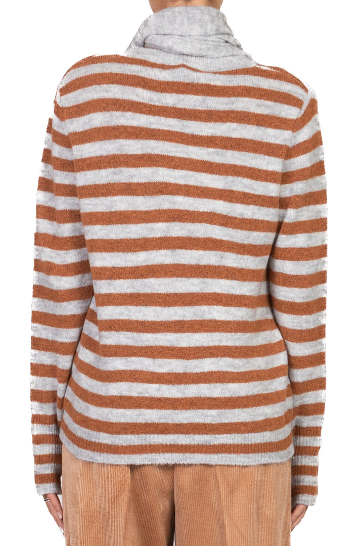 Have One - Maglia rigata con sciarpina Art. MFP-P232