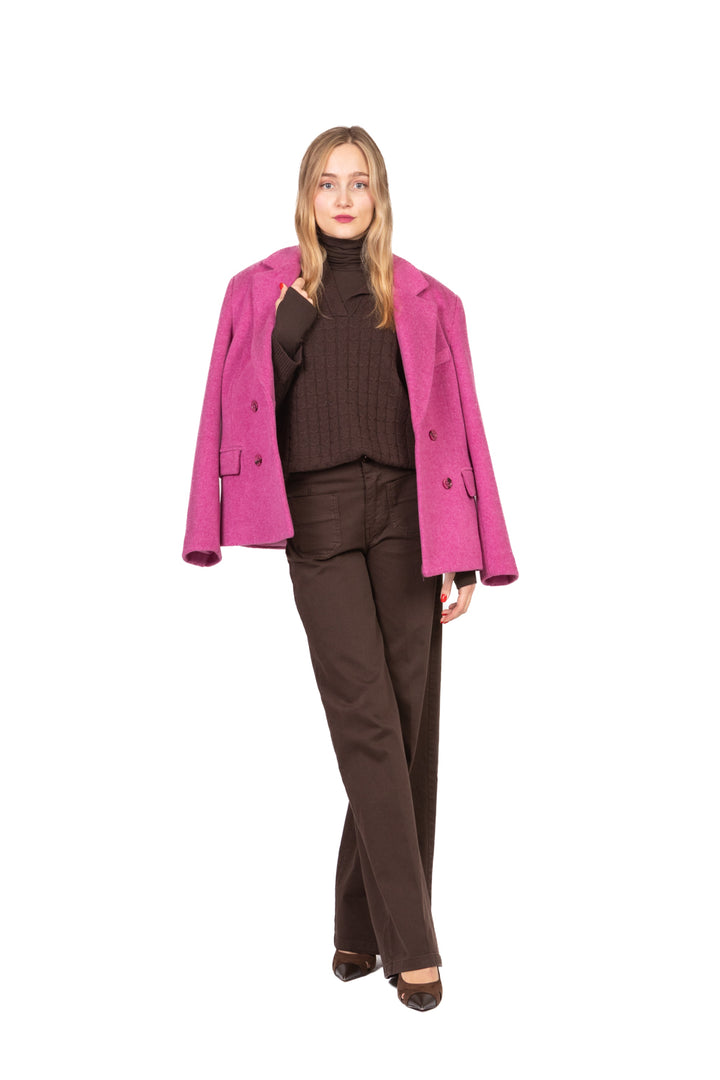 Vicolo - Maglia polo trecce con logo Art. 77307F