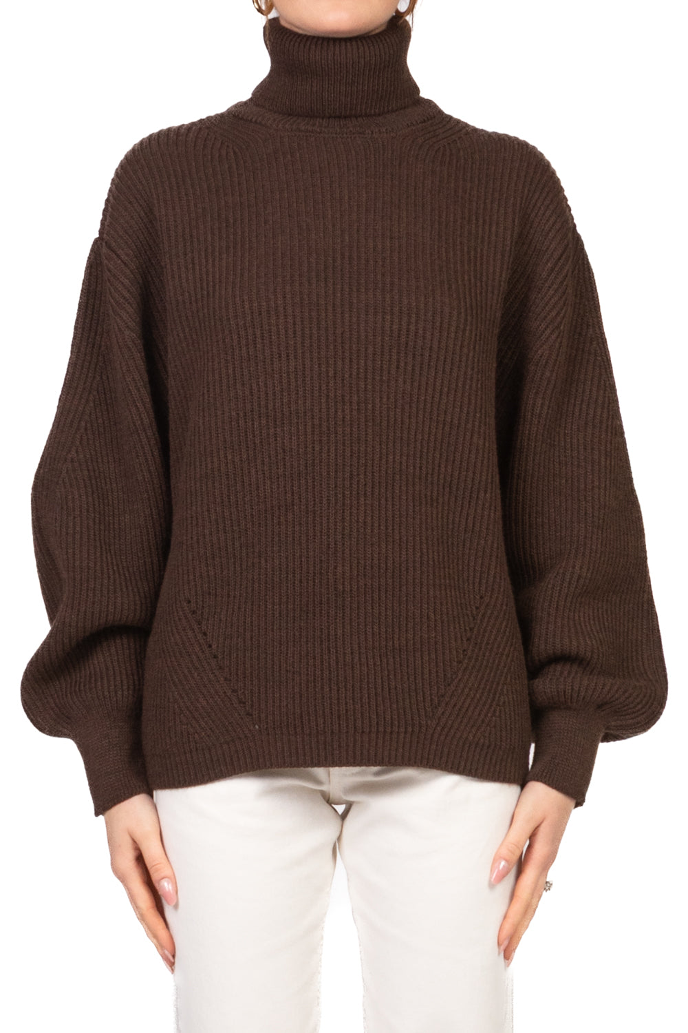 Tensione In - Maglia collo alto manica palloncino Art. W5HMJ46A400AT