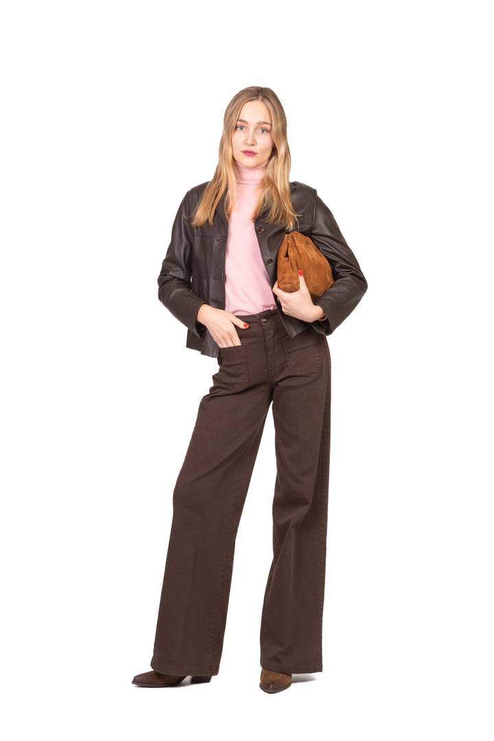 Angela Davis - Maglia scatoletta collo alto Art. RI9PA20