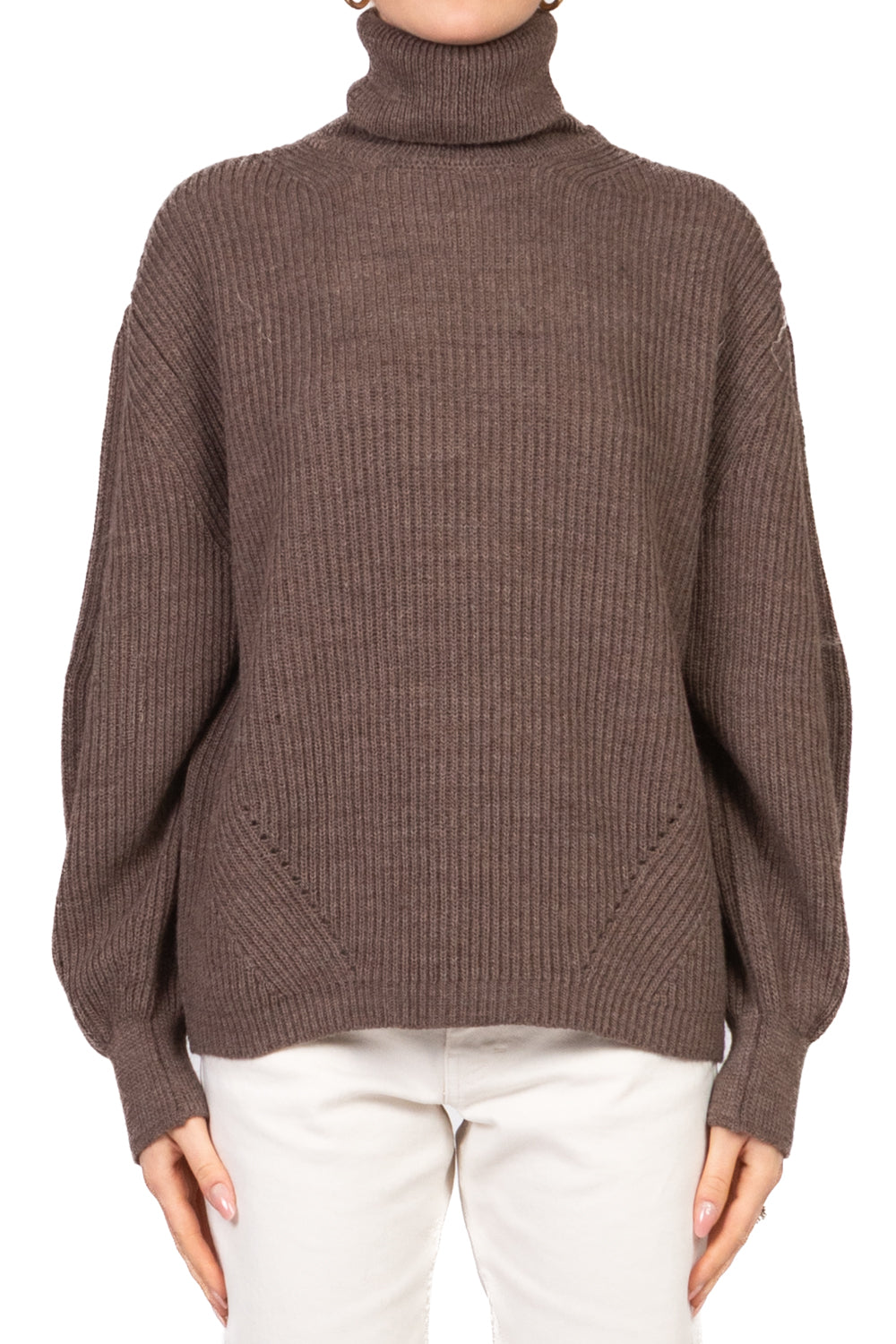 Tensione In - Maglia collo alto manica palloncino Art. W5HMJ46A400AT