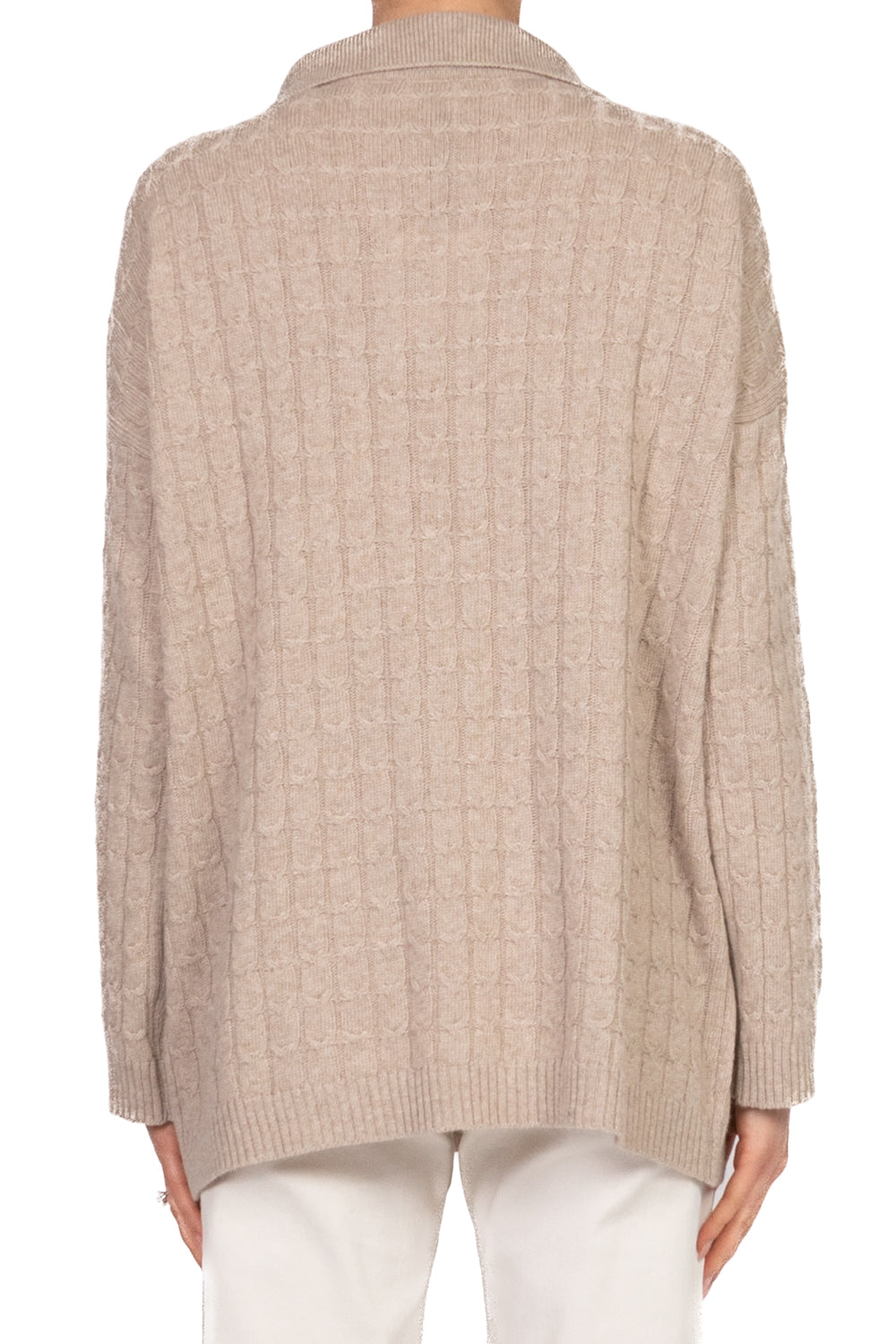 Vicolo - Maglia polo trecce con logo Art. 77307F