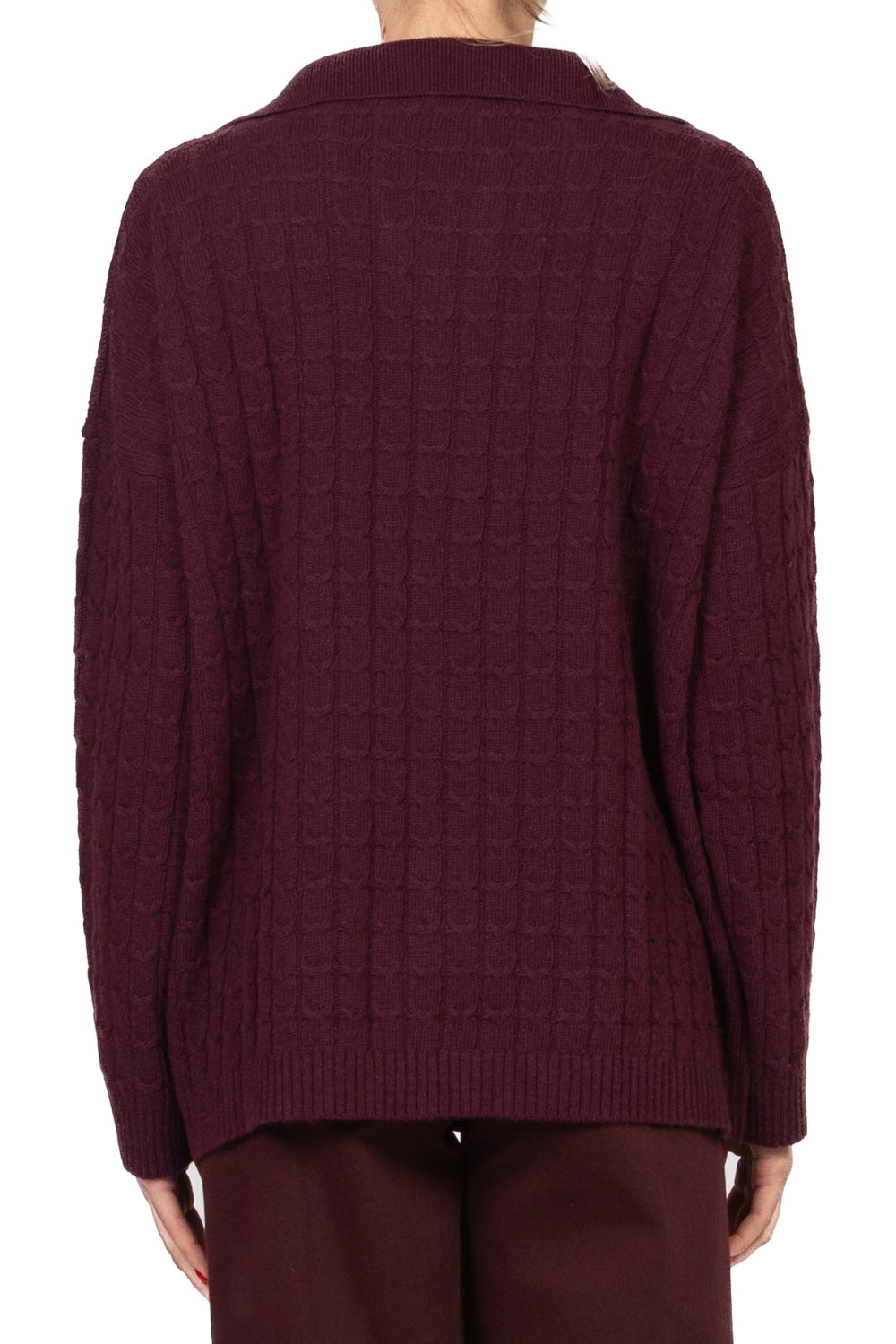 Vicolo - Maglia polo trecce con logo Art. 77307F