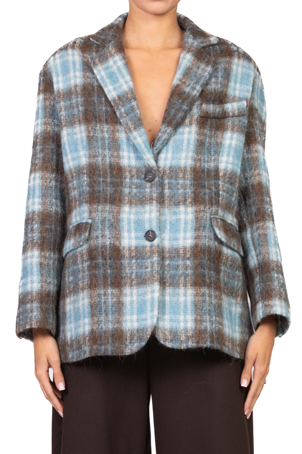 Tensione In - Giacca over check Art. 26B1634