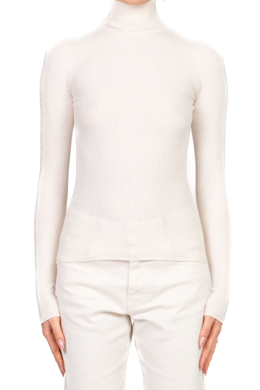 Vicolo - Maglia costine collo alto Art. 22219F