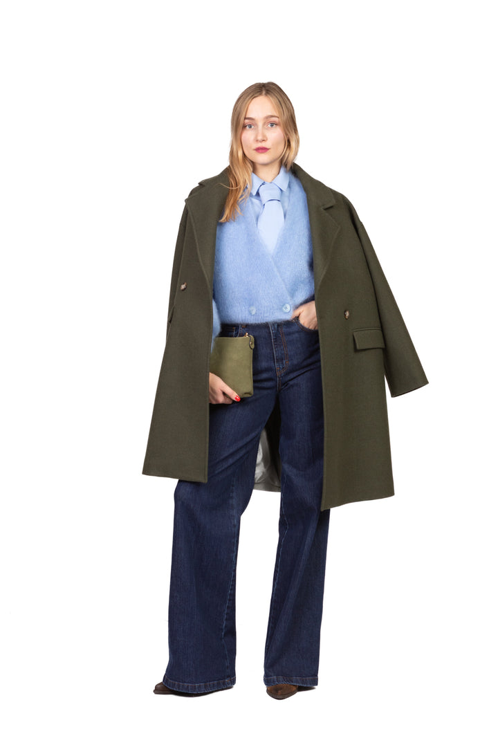 Dixie - Cardigan mohair chiusura asimmetrica Art. M277Y296