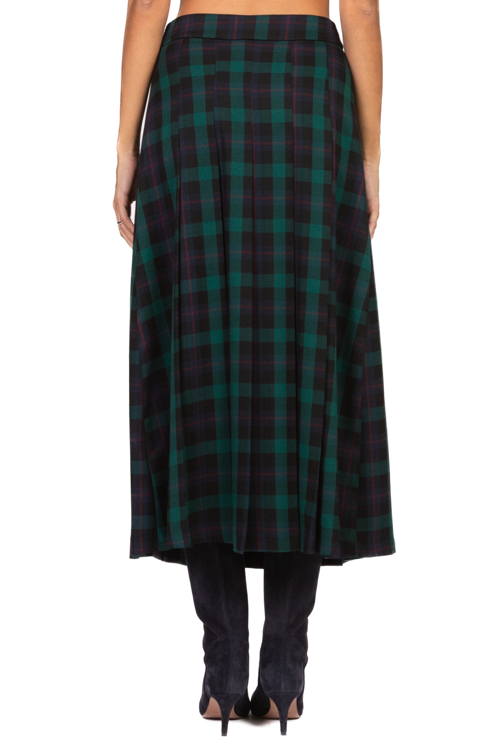 Kontatto - Gonna lunga tartan con fibbie Art. CO247N