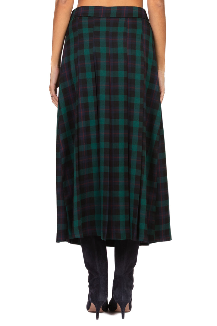 Kontatto - Gonna lunga tartan con fibbie Art. CO247N