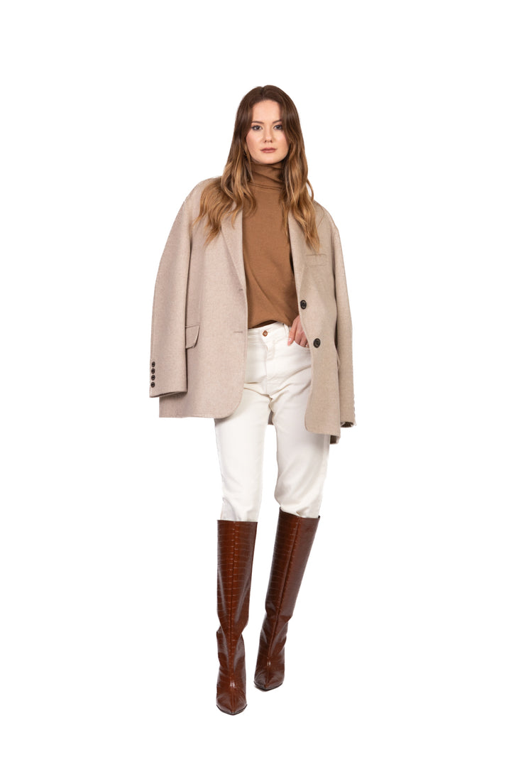 Angela Davis - Maglia scatoletta collo alto Art. RI9PA20