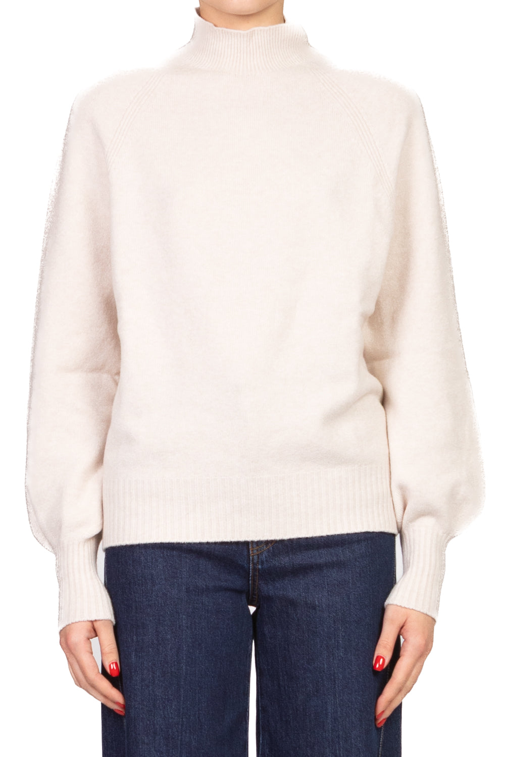 Kontatto - Maglia mezzo collo manica palloncino Art. 3M0837C