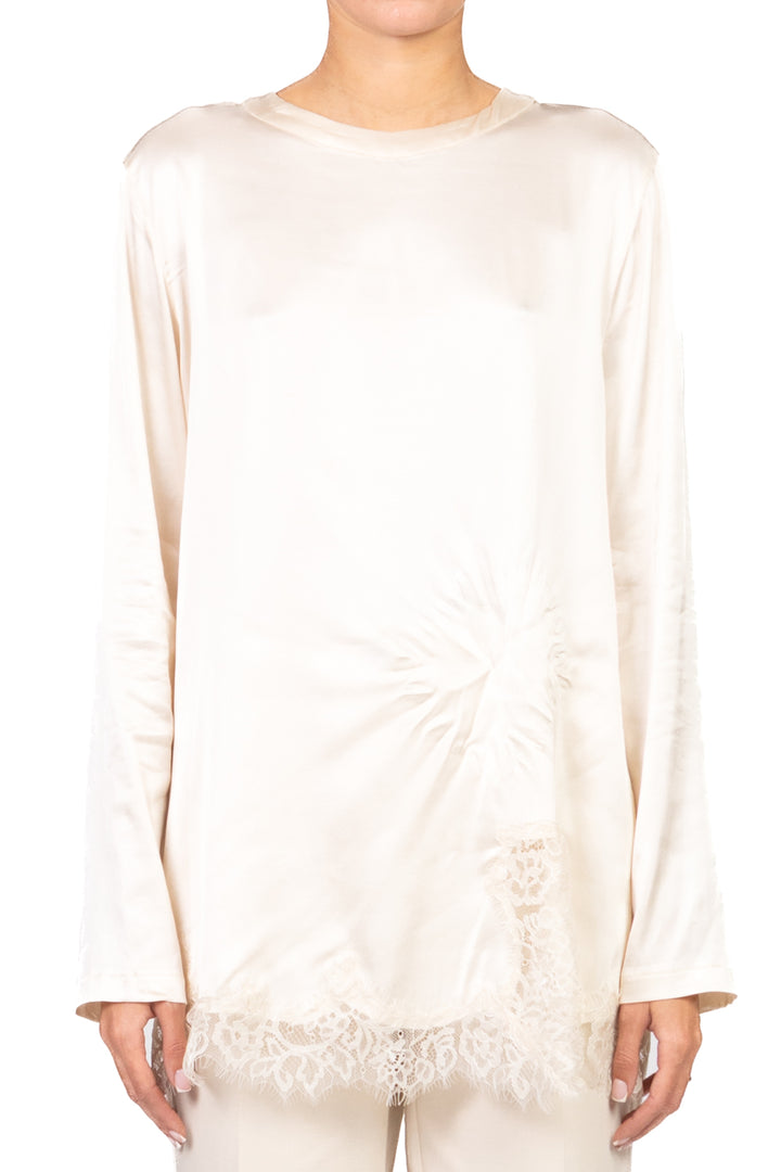 Tensione In - T-shirt satin con pizzo Art. 38141