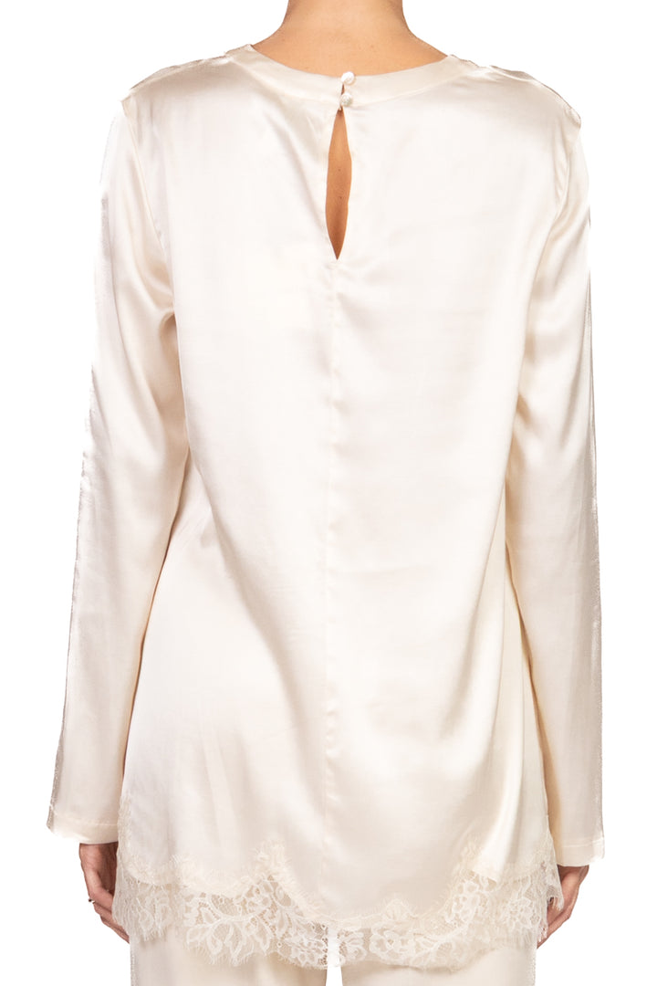 Tensione In - T-shirt satin con pizzo Art. 38141