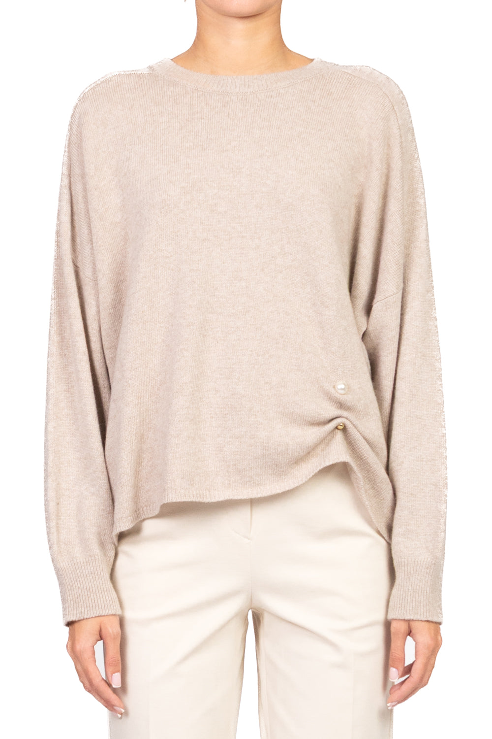 Vicolo - Maglia girocollo spilla perla Art. 77370F