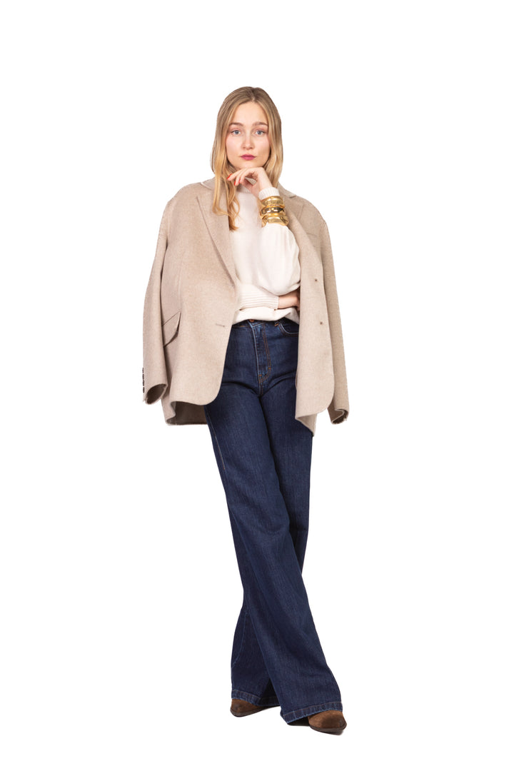 Kontatto - Maglia mezzo collo manica palloncino Art. 3M0837C