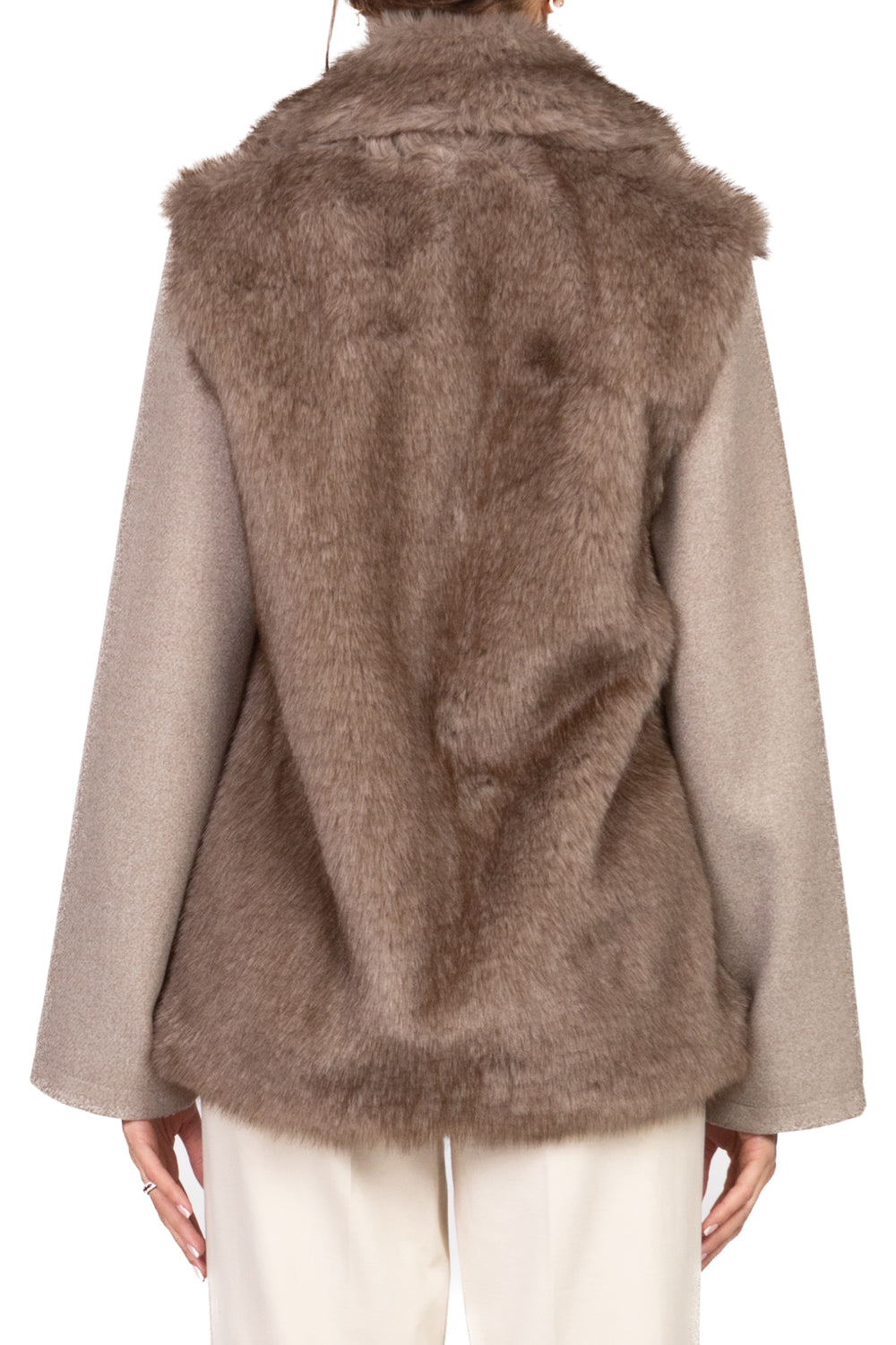 Angela Davis - Giacca cappotto eco pelliccia Art. RI9LC22