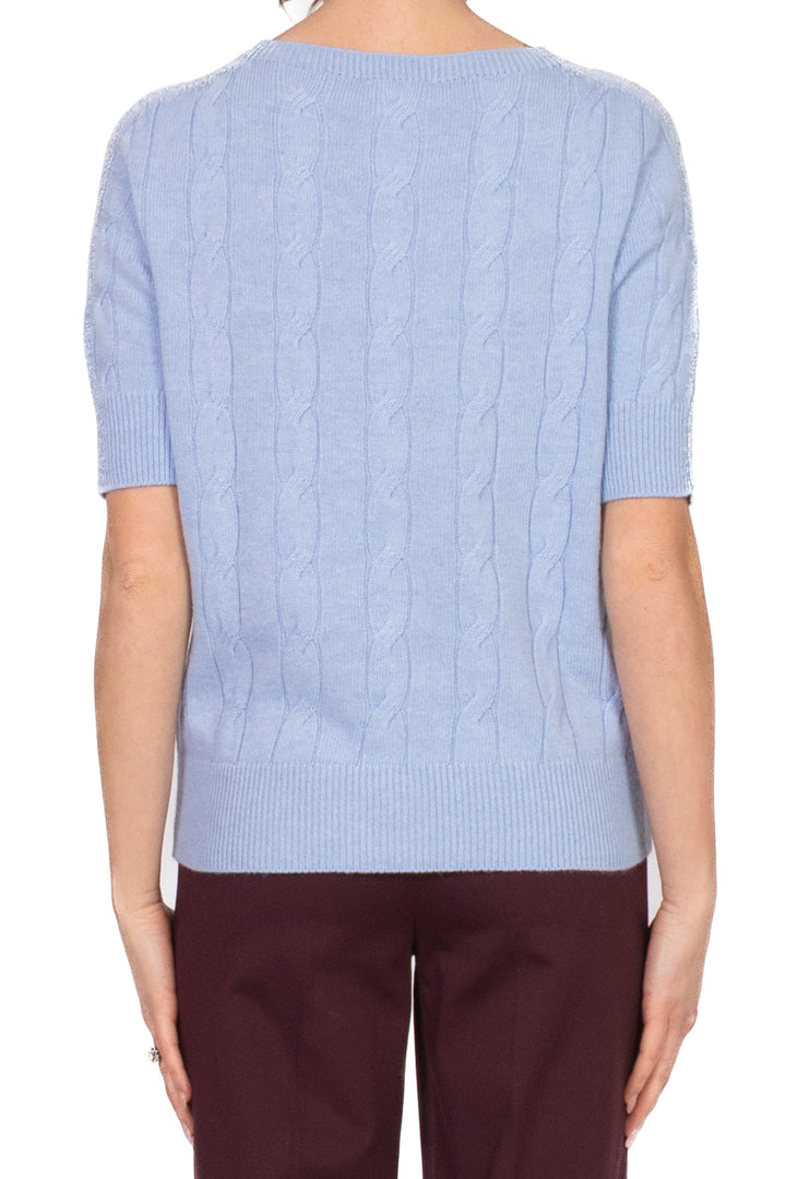 Vicolo - Maglia trecce mezza manica Art. 77323F