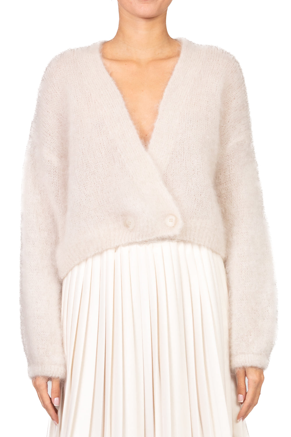 Dixie - Cardigan mohair chiusura asimmetrica Art. M277Y296