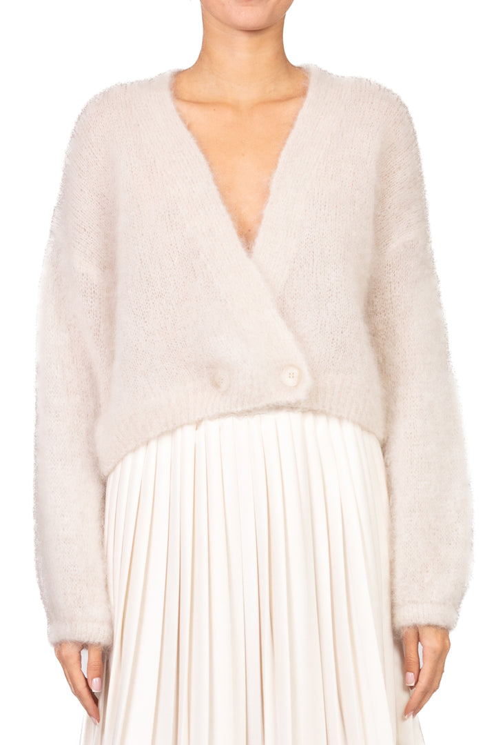 Dixie - Cardigan mohair chiusura asimmetrica Art. M277Y296