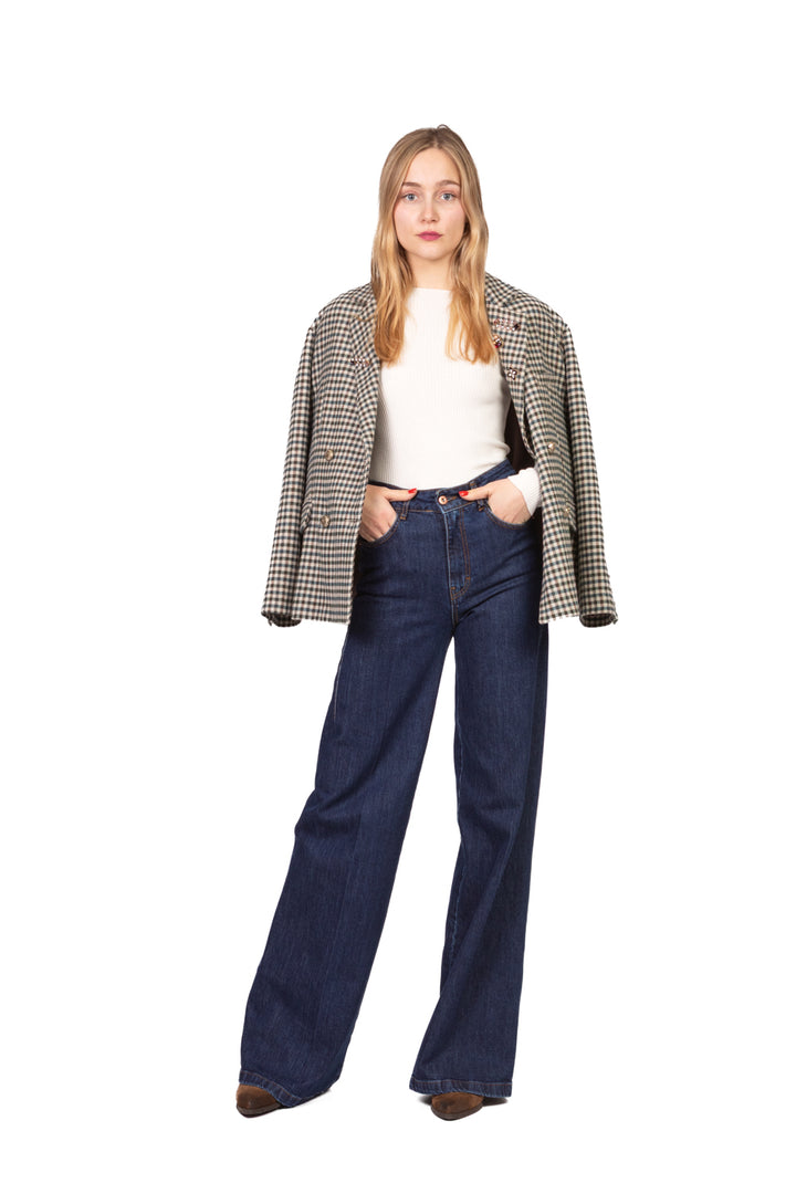 Vicolo - Maglia girocollo costine Art. 22218F