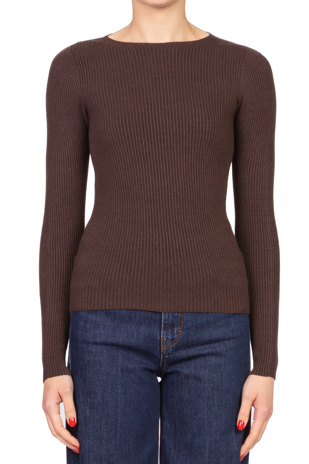 Vicolo - Maglia girocollo costine Art. 22218F