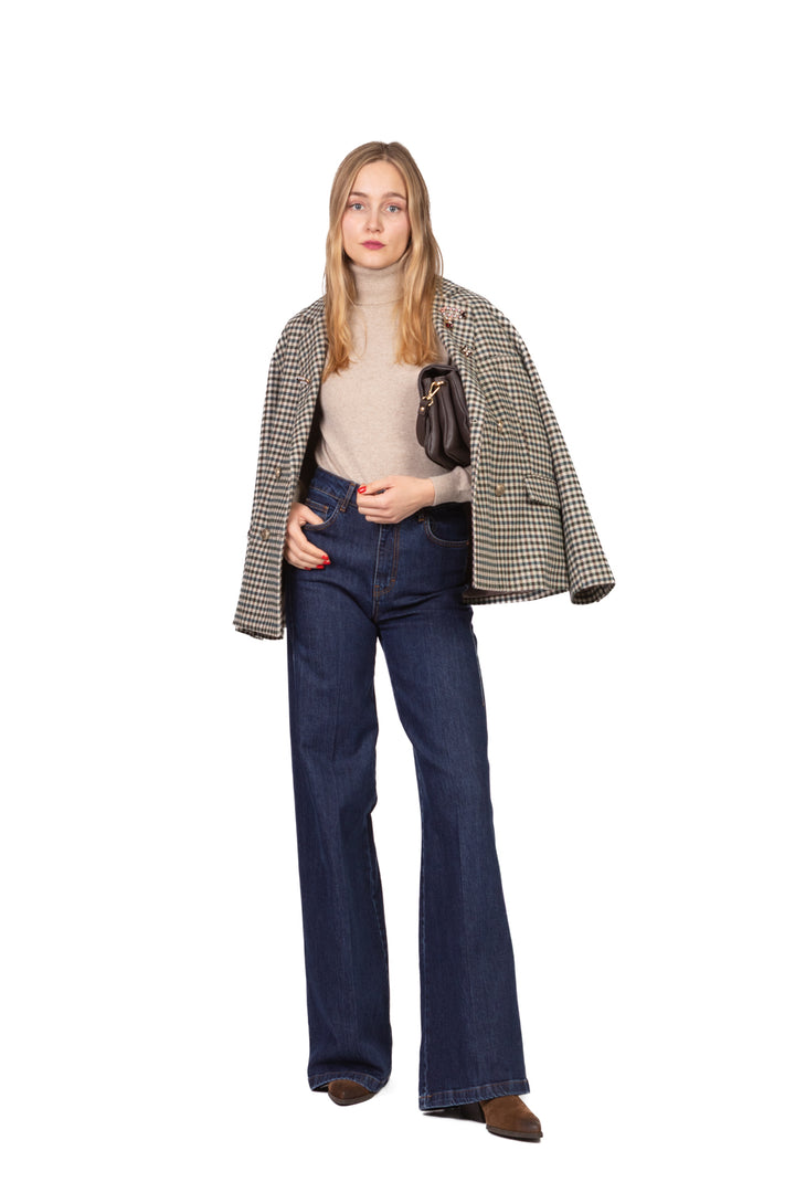 Vicolo - Maglia collo alto misto lana Art. 22205F