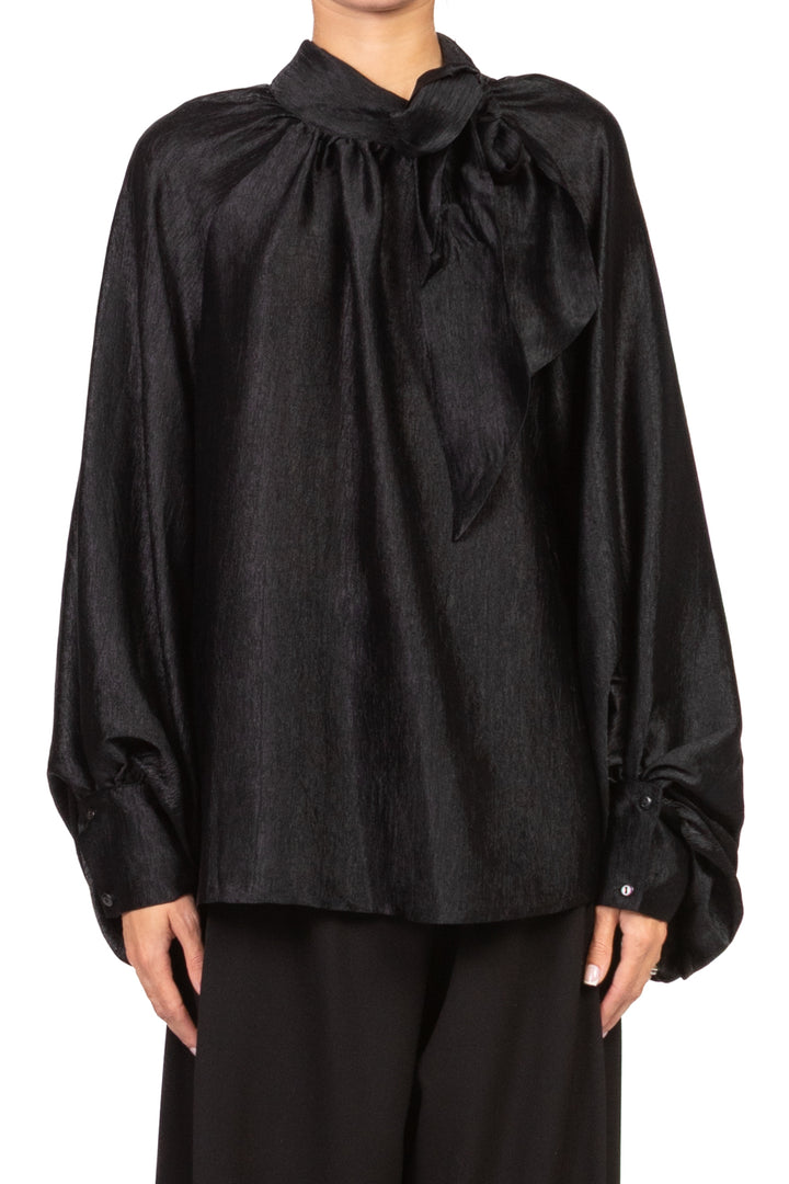 Tensione In - Blusa goffrata con fiocco Art. 26C1636