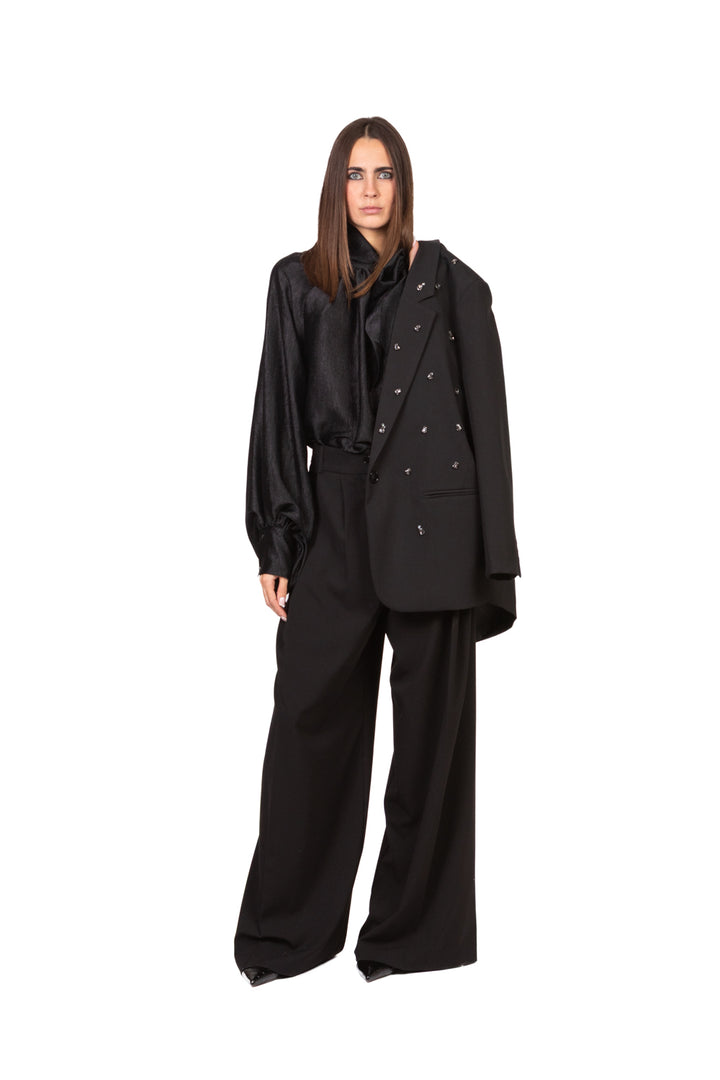 Vicolo - Pantalone palazzo con pinces Art. TF1568