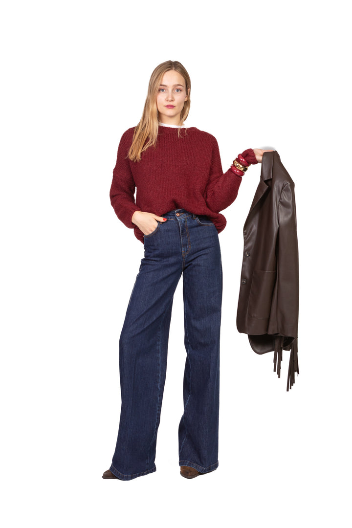 Tensione In - Maglia girocollo misto lana Art. D80379