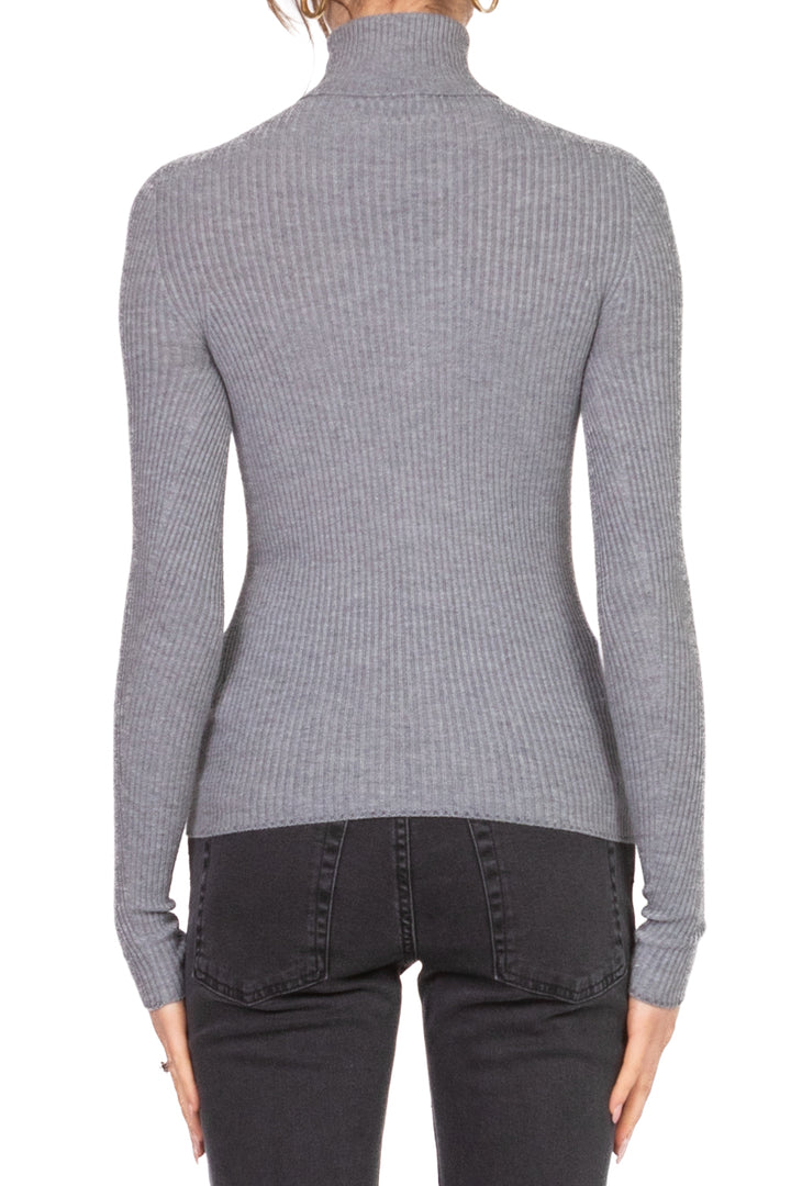 Vicolo - Maglia costine collo alto Art. 22219F