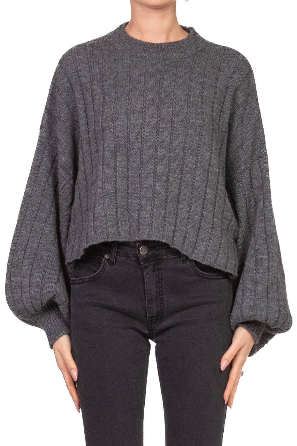 Have One - Maglia crop manica palloncino Art. MHO-P312