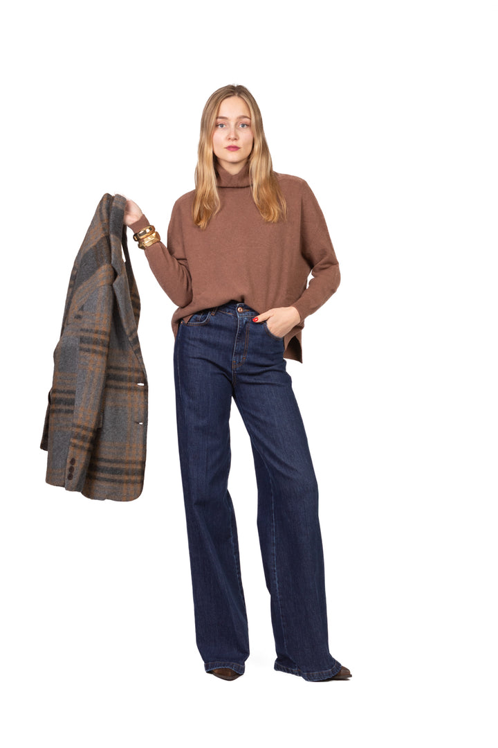 Kontatto - Maglia collo alto con spacchi Art. FA101N