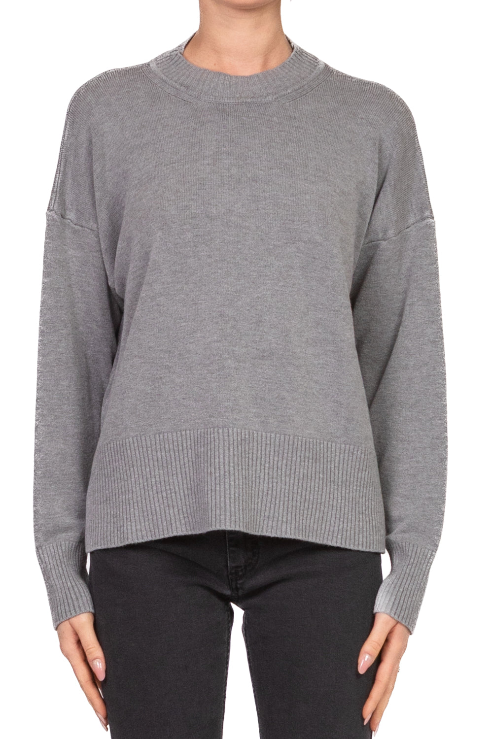 Vicolo - Maglia girocollo con spacchetti Art. 77341F