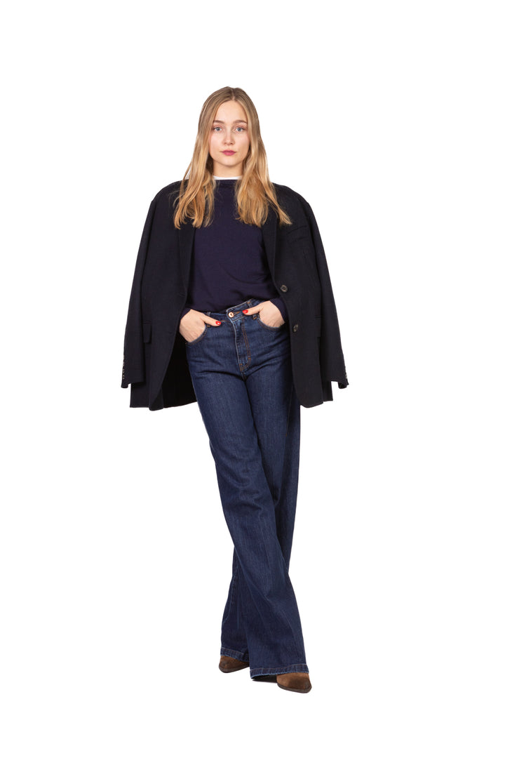 Angela Davis - Maglia girocollo in lana Art. RI9PA91