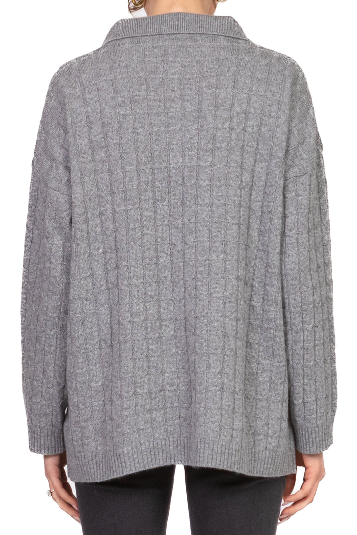 Vicolo - Maglia polo trecce con logo Art. 77307F