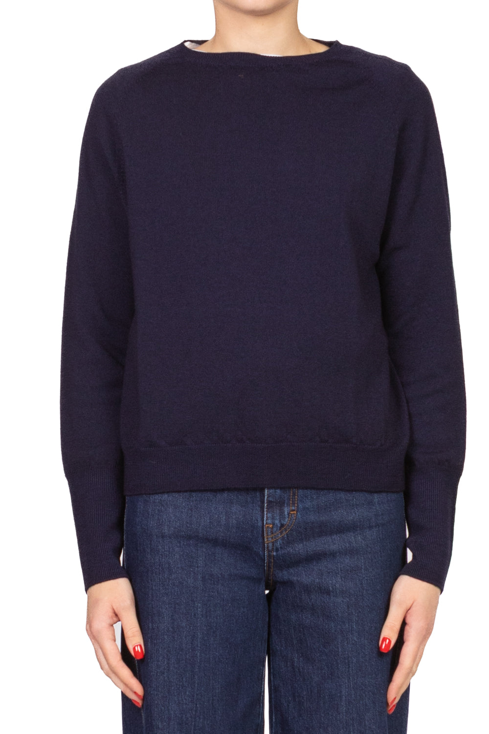 Angela Davis - Maglia girocollo in lana Art. RI9PA91