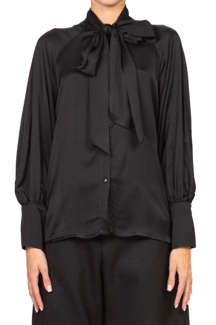 Tensione In - Camicia satin con fiocco Art. 26C1653