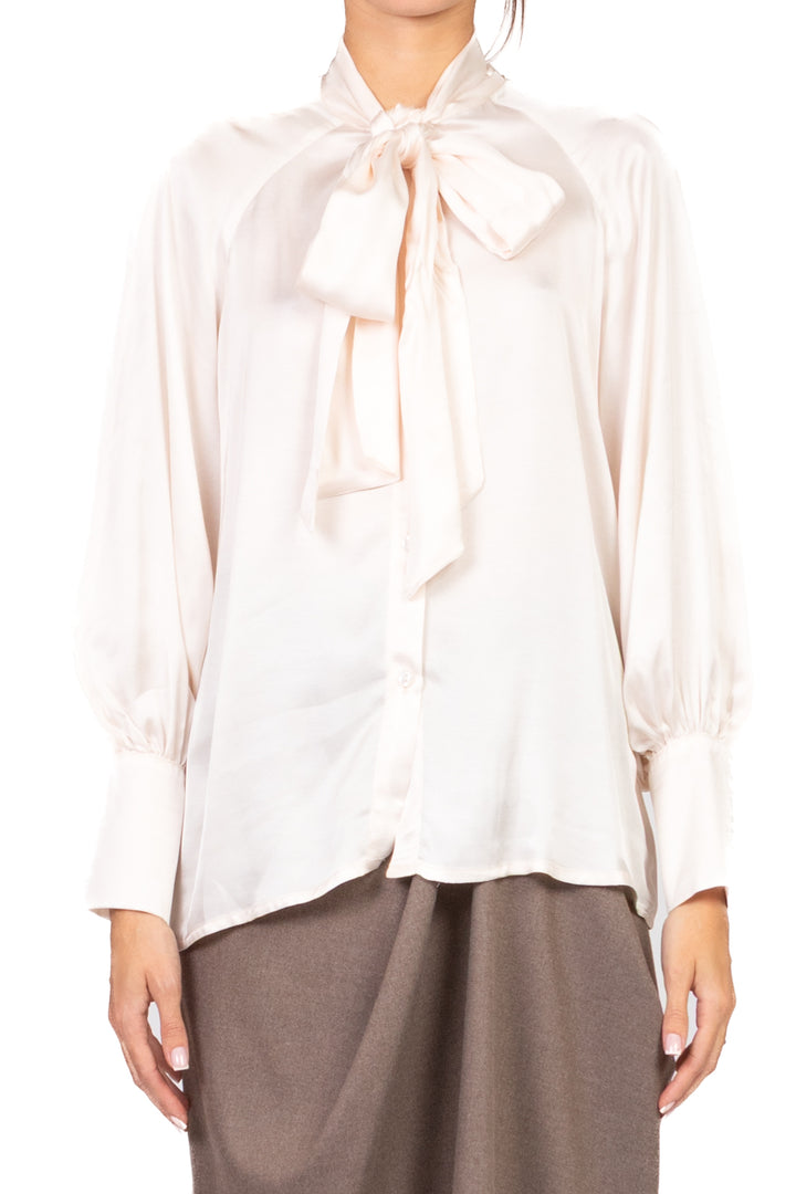 Tensione In - Camicia satin con fiocco Art. 26C1653